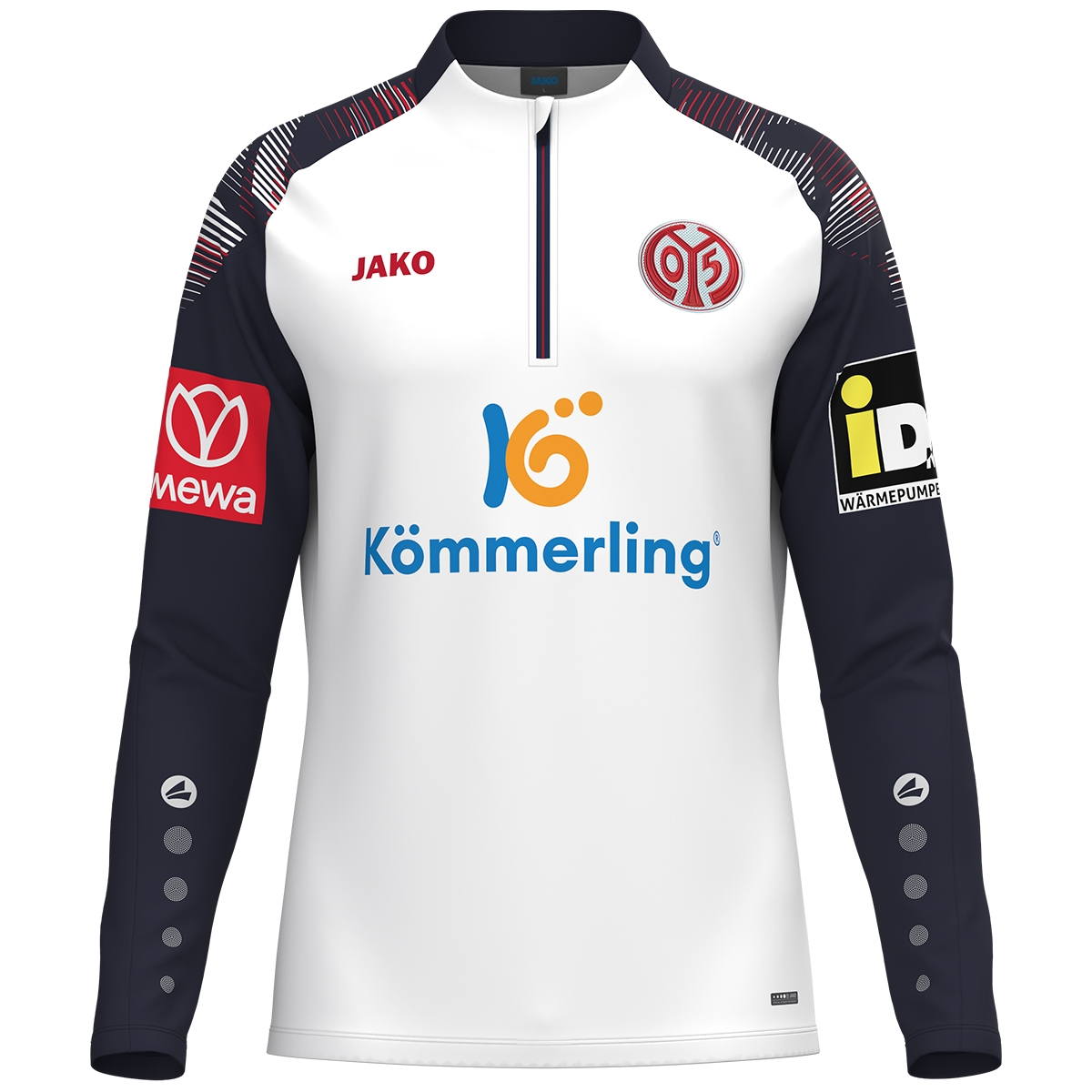 Zip Trainingssweat 26/27 Herren mit Sponsoren
