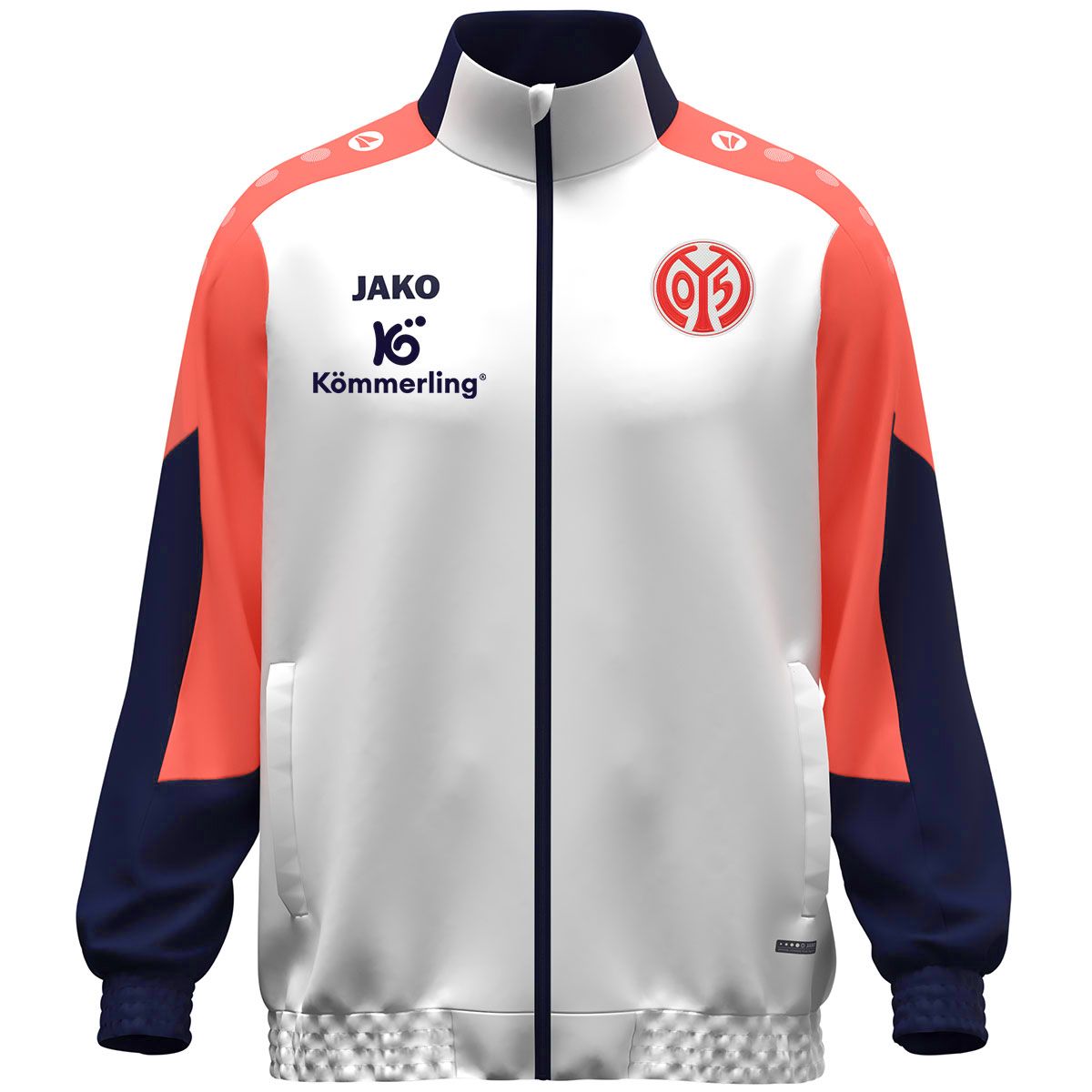 Einlaufjacke International Unisex mit Sponsoren