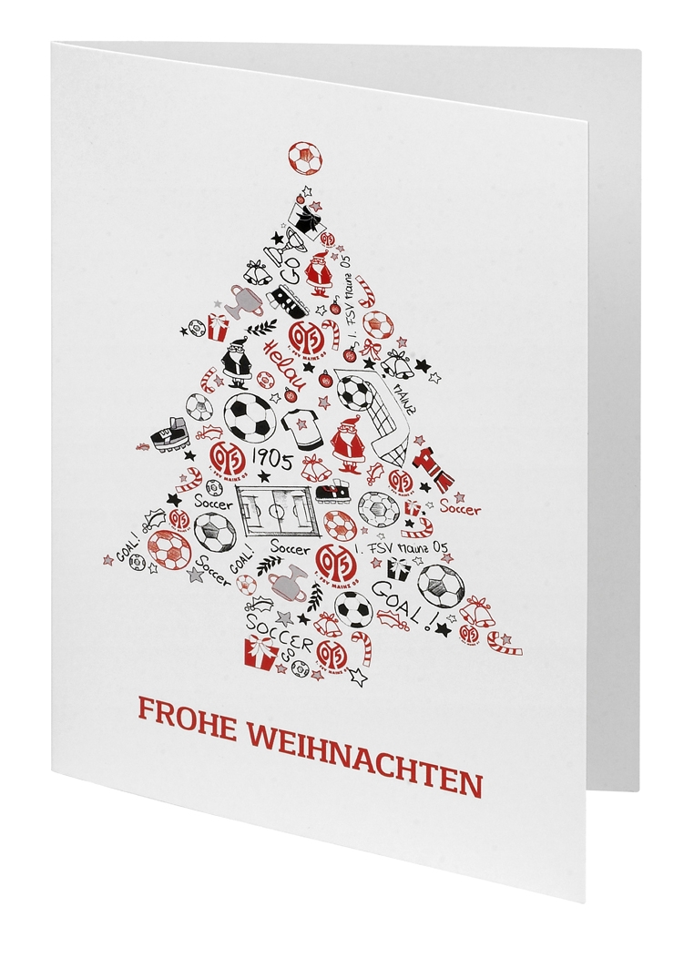 Mainz 05 Weihnachtskarte Tannenbaum
