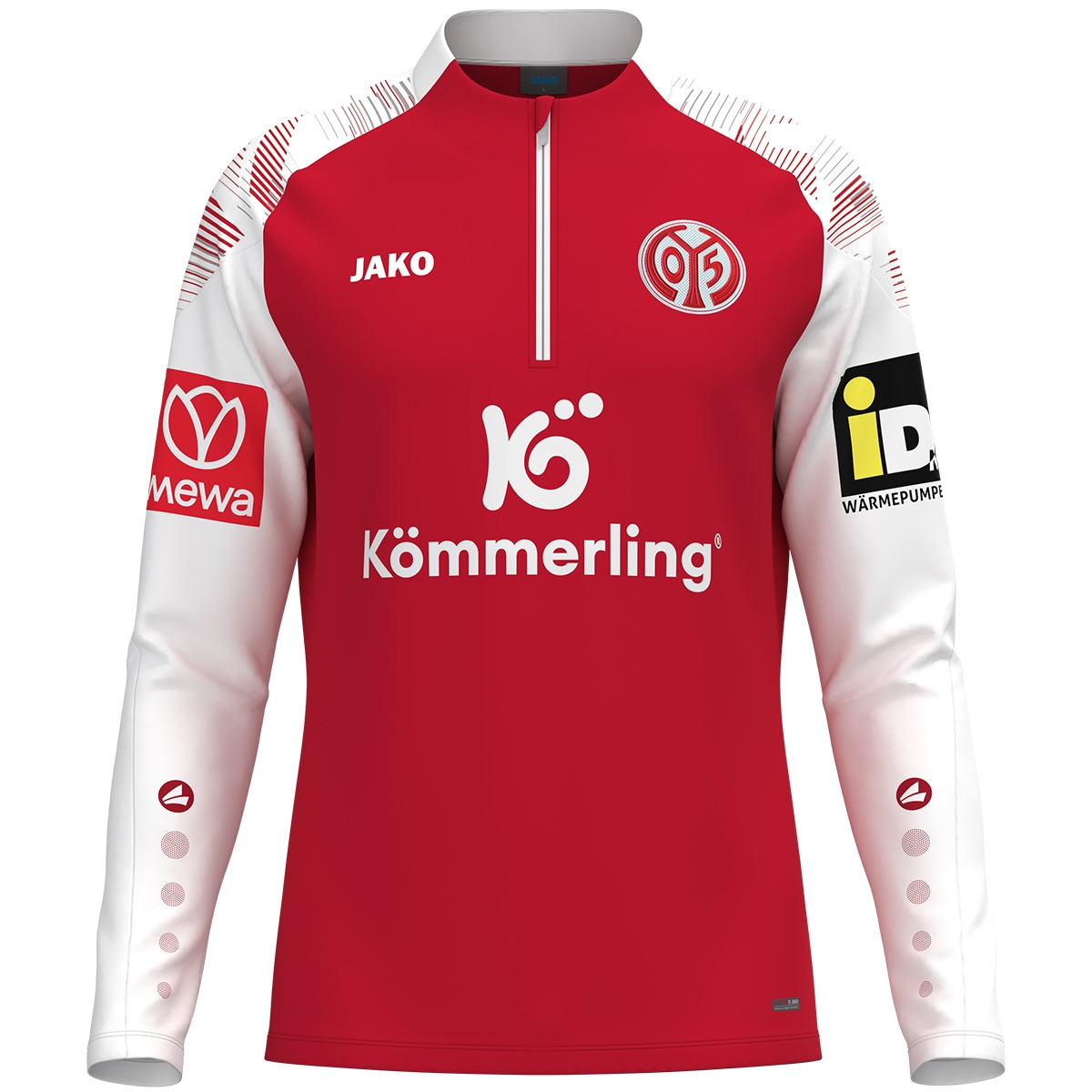 Zip Trainingssweat 26/27 Herren mit Sponsoren