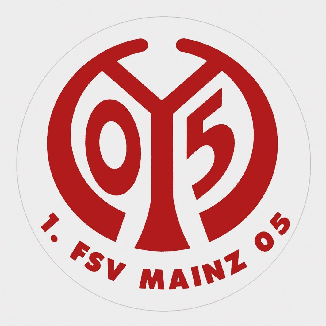 Mainz 05 Aufkleber Logo transparent/rot