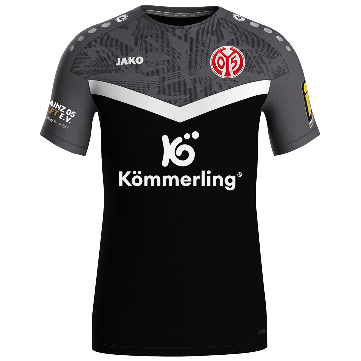 Mainz 05 Trainingsshirt schwarz 24/25 Kinder mit Sponsoren