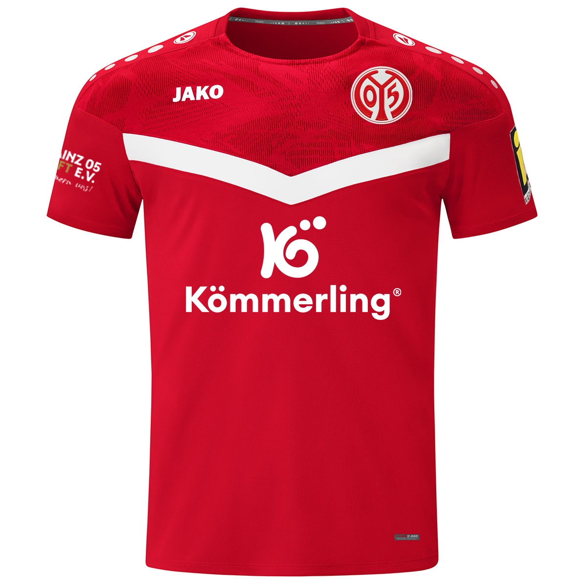 Mainz 05 Trainingsshirt rot 24/25 Kinder mit Sponsoren