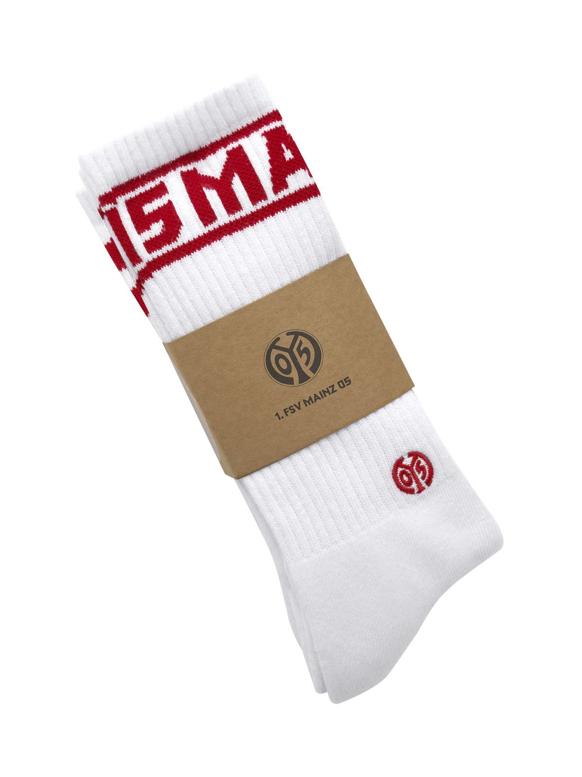 2er Set Socken Rot-Weiß