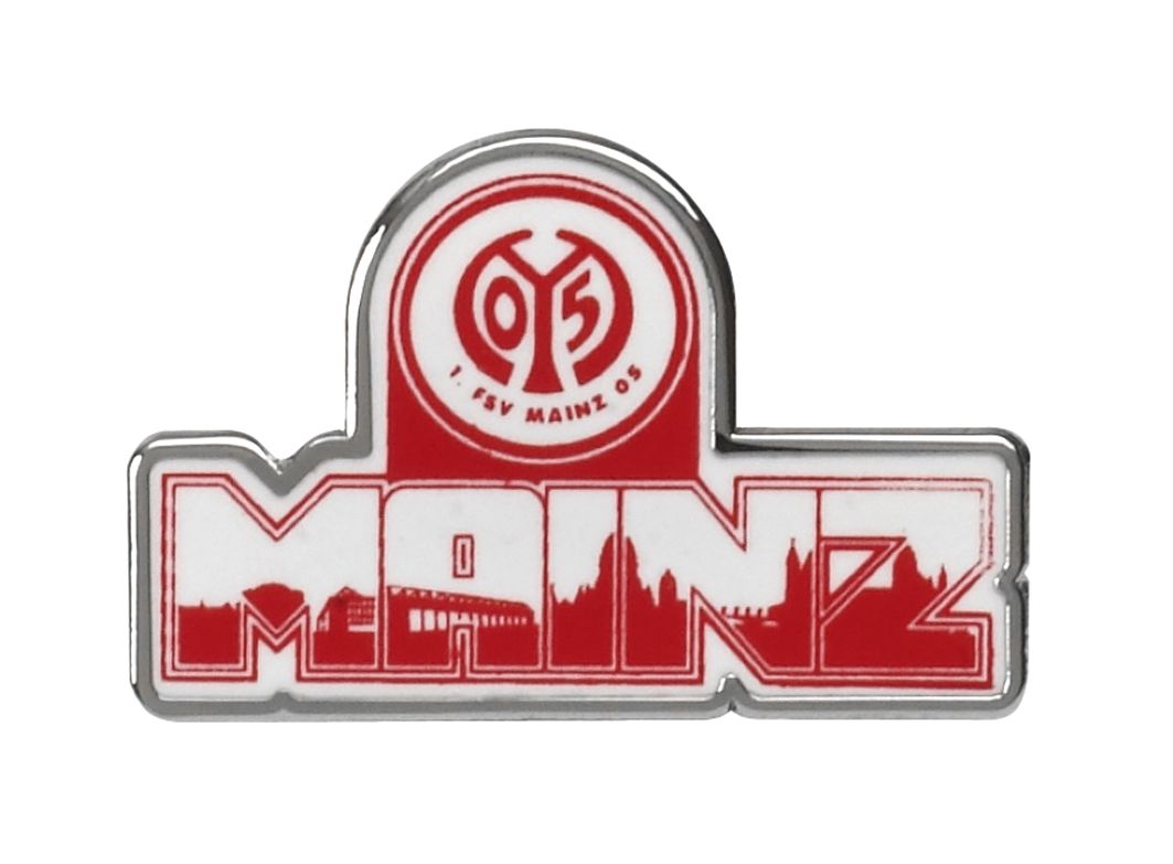 Mainz 05 Pin Skyline mit Logo