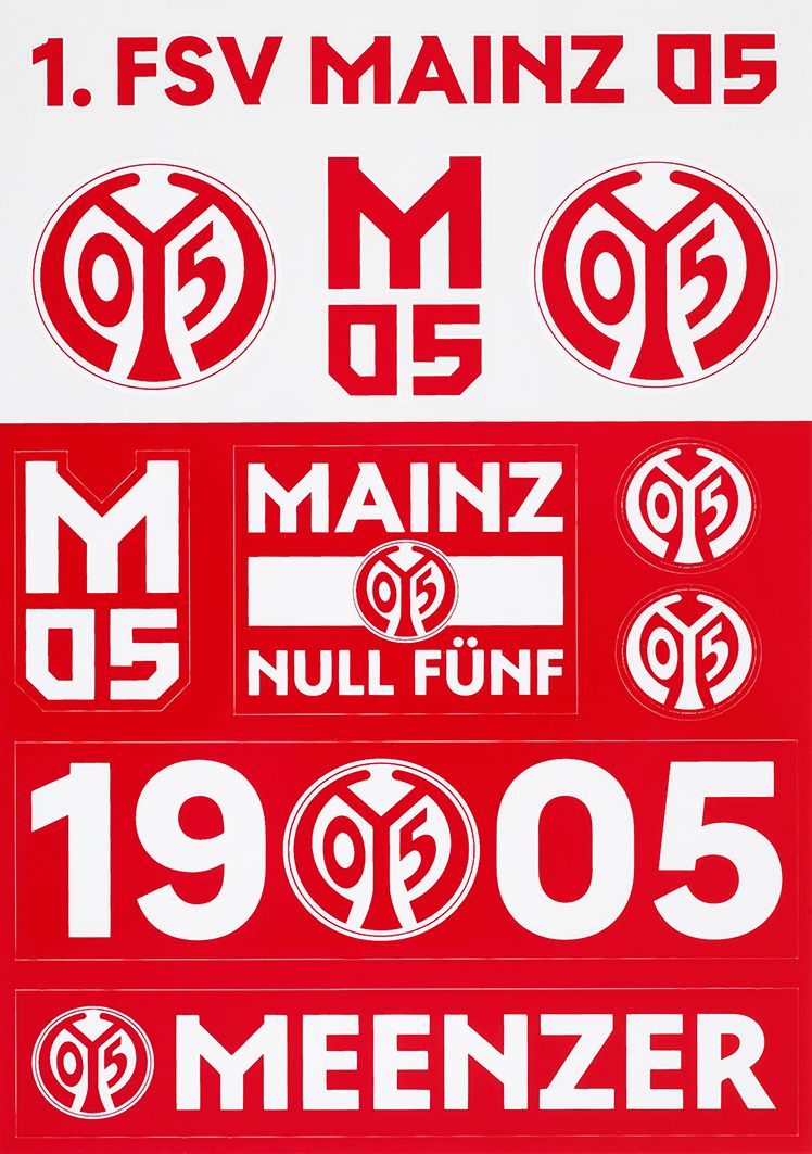 Aufkleberbogen Mainz 05