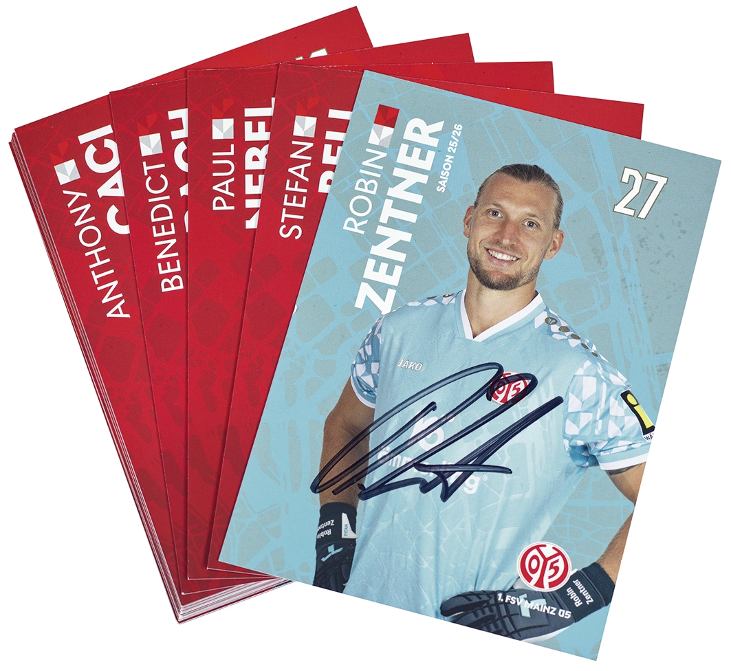 Autogrammkartensatz mit Originalunterschriften 25/26