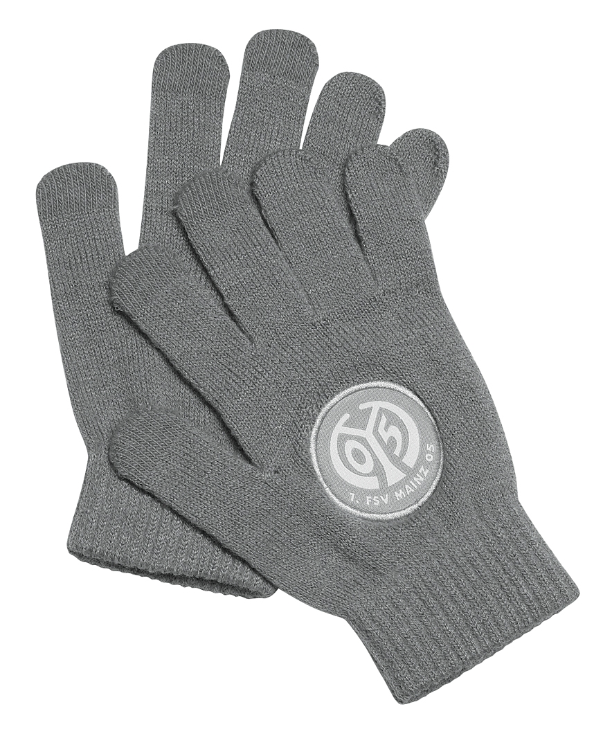 Mainz 05 Kinder Handschuhe grau